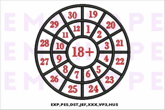 Addition Wheel 18: A Bright Embroidery Design for Seasonal Appeal