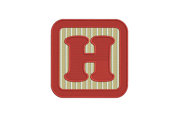 Alphabet H Letter for Seasonal Embroidery Projects