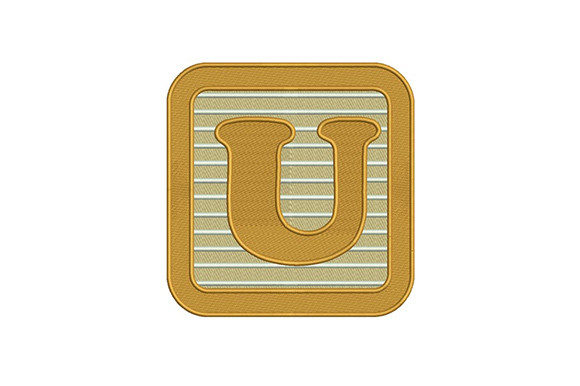 Alphabet U Letter Embroidery Design Review for Business Use