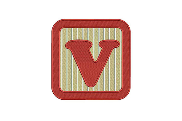 Alphabet V Letter Embroidery Design Review