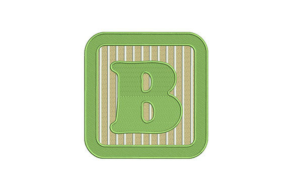 B Letter Alphabet Embroidery Design Review for Small Business Merch