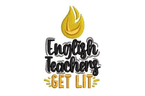 English Teachers Get Lit Embroidery Review