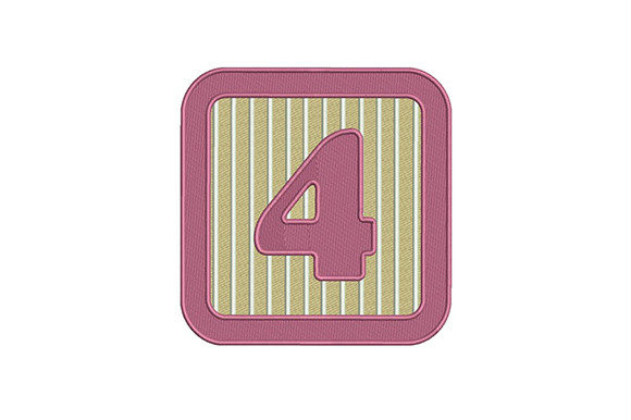 Four 4 Number: A Versatile Embroidery Design for Seasonal Projects