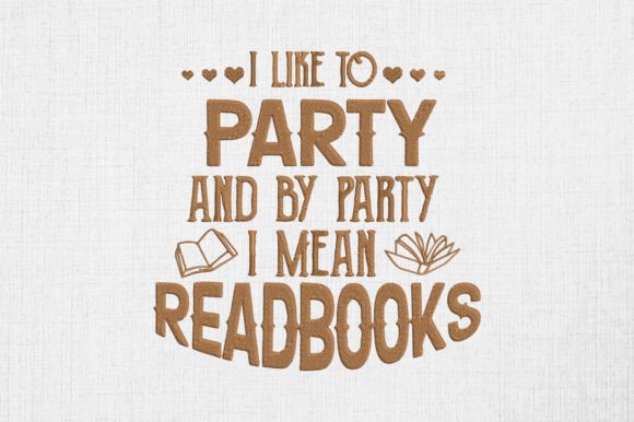 I Like to Party I Mean Read Books: A Seasonal Embroidery Review