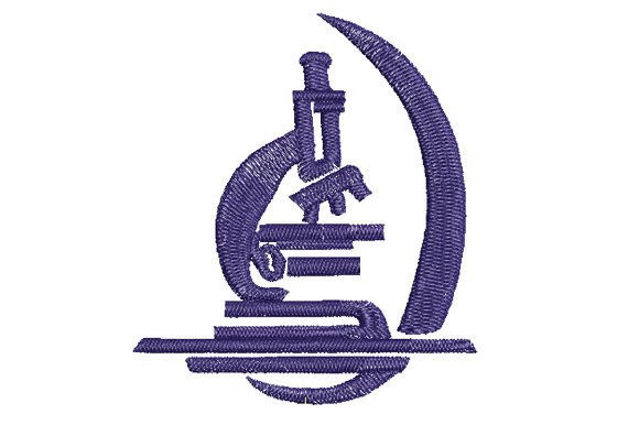 Microscope Logo Embroidery Design Review for Small Business Use