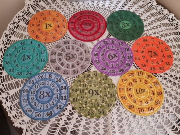 Multiplication Wheels 11x - 20x Embroidery Design Review