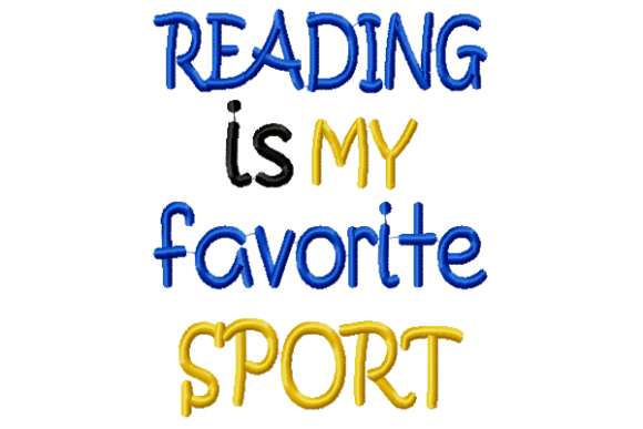 Reading Is My Favorite Sport Embroidery Design Review