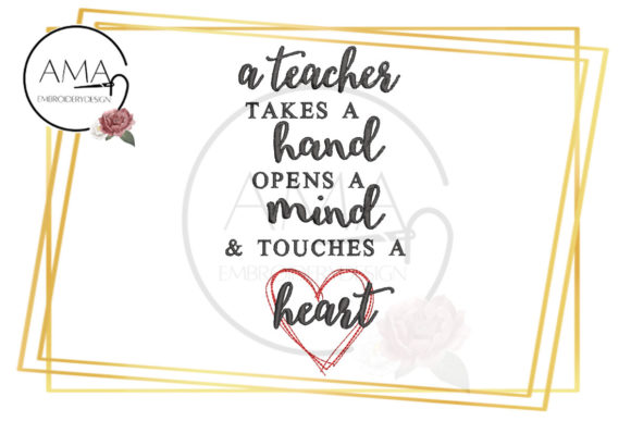 Teacher Appreciation Quote Embroidery Design Review